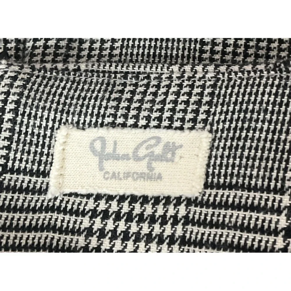 John Galt Women's XS-S Brandy Melville‎ Black White Tweed Front Slits Zipper